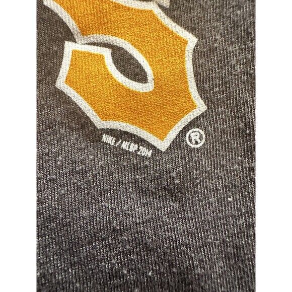 Nike Pittsburgh Pirates T-Shirt Women’s Medium Slim Fit Gray MLB Baseball - Picture 4 of 6